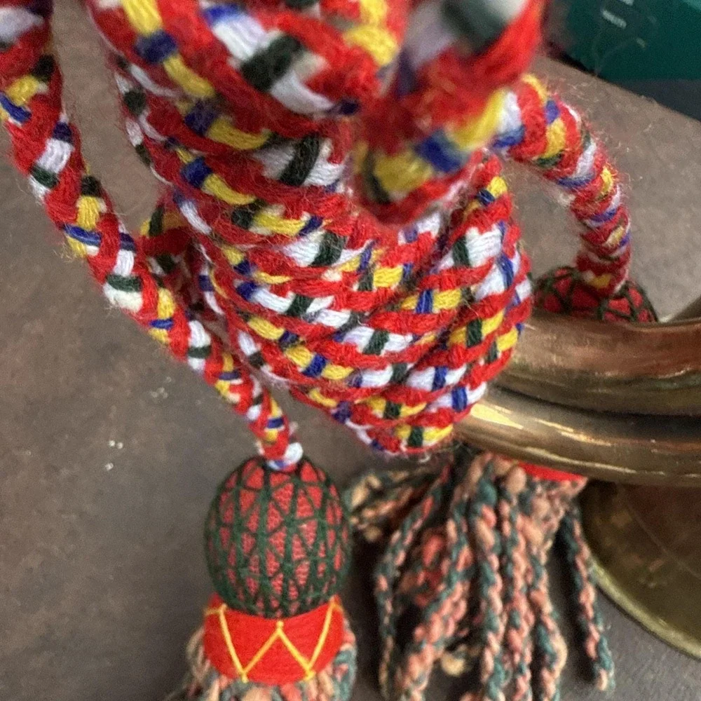 Vintage Brass University‎ Western Australia Bugle Colorful Tassel reenactment